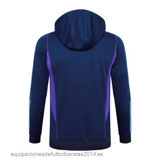 Nuevo Chaqueta Con Capucha Argentina 2023 Azul Marino Baratas
